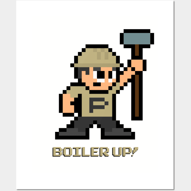 8-bit Boilermaker Wall Art by 8-BitHero